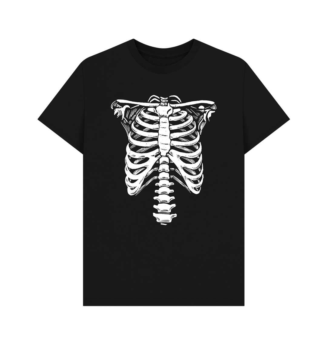 Funny Rib Cage & Pelvis Skeleton T-Shirt – Unisex Halloween Graphic Tee