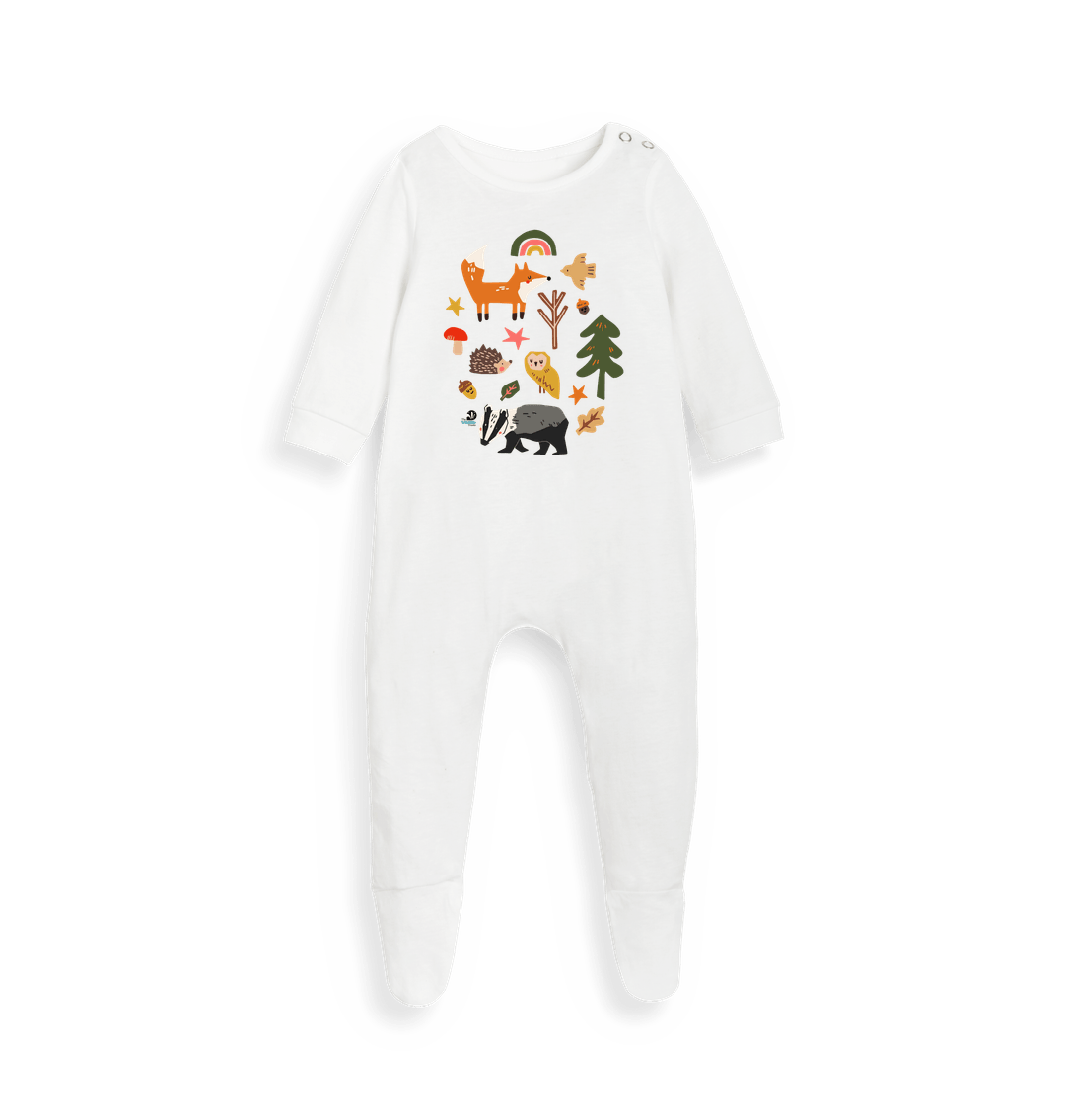 Woodland Animals Baby Grow
