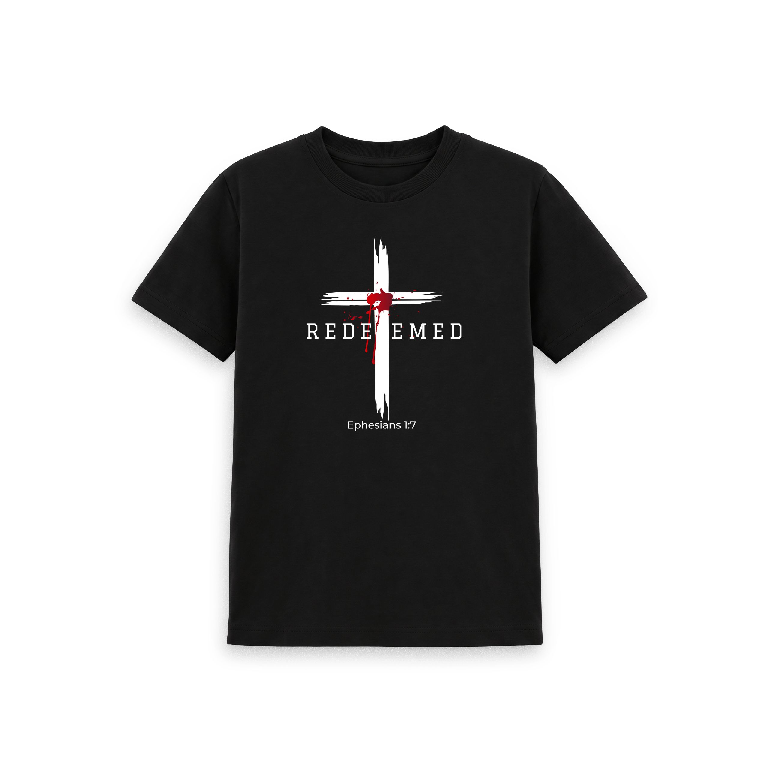 Ephesians 1:7 - Redeemed by the blood of Jesus Organic cotton Kid's T-Shirt