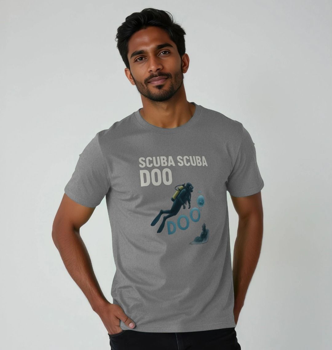 Scuba Scuba Doo Realistic Diver T-Shirt Deep Sea Funny Bubble