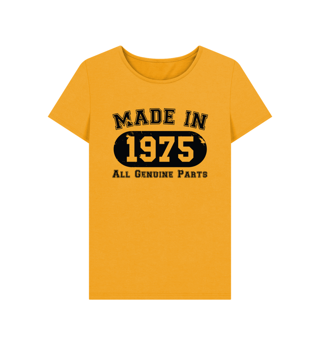 Made in 1975 Womens T-Shirt 50th Birthday Gift Shirtbox
