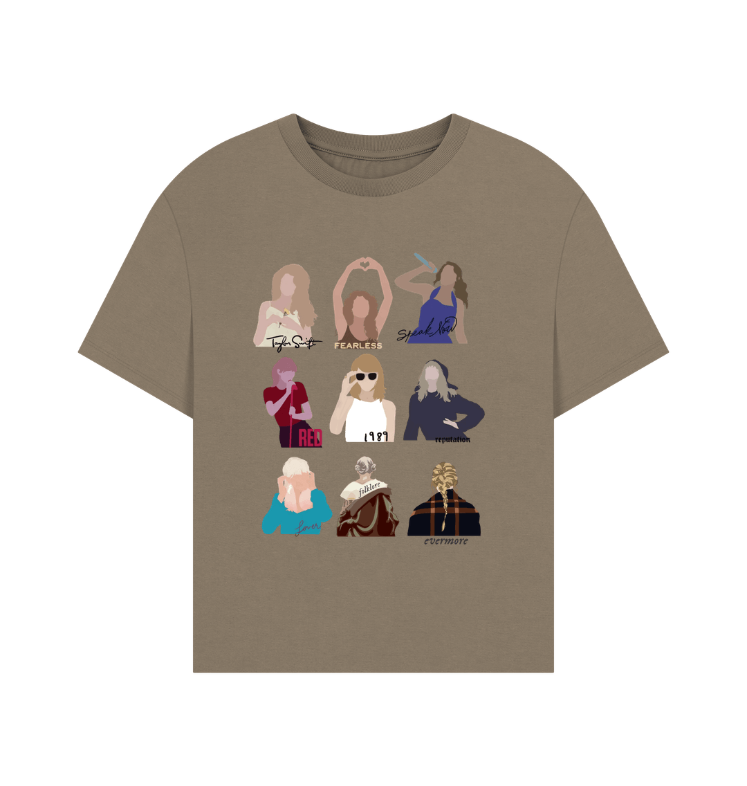 Taylor Swift Albums Women's Oversized T-Shirt