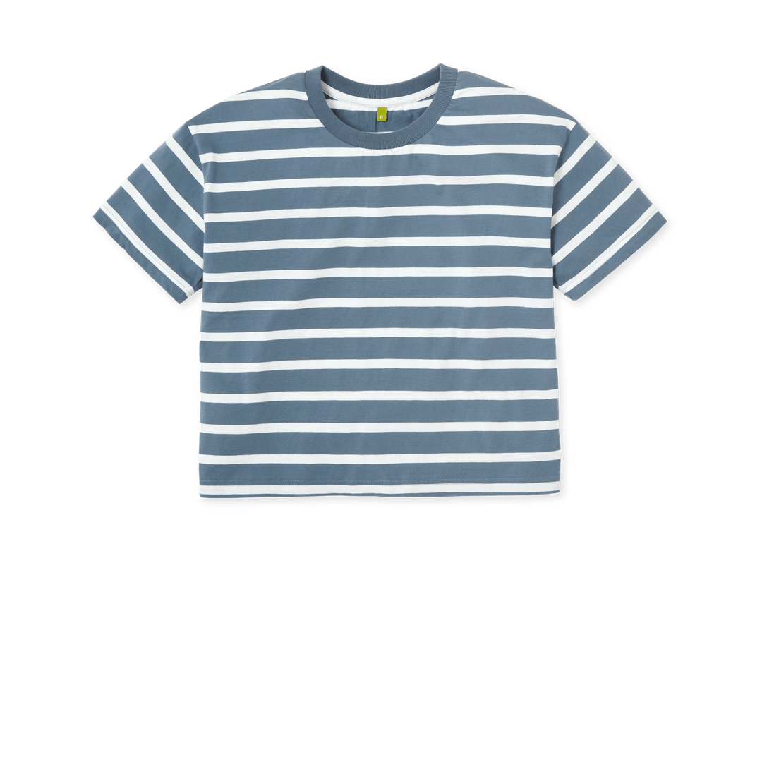 Striped Boxy T-shirt - 2 Pack Organic Cotton