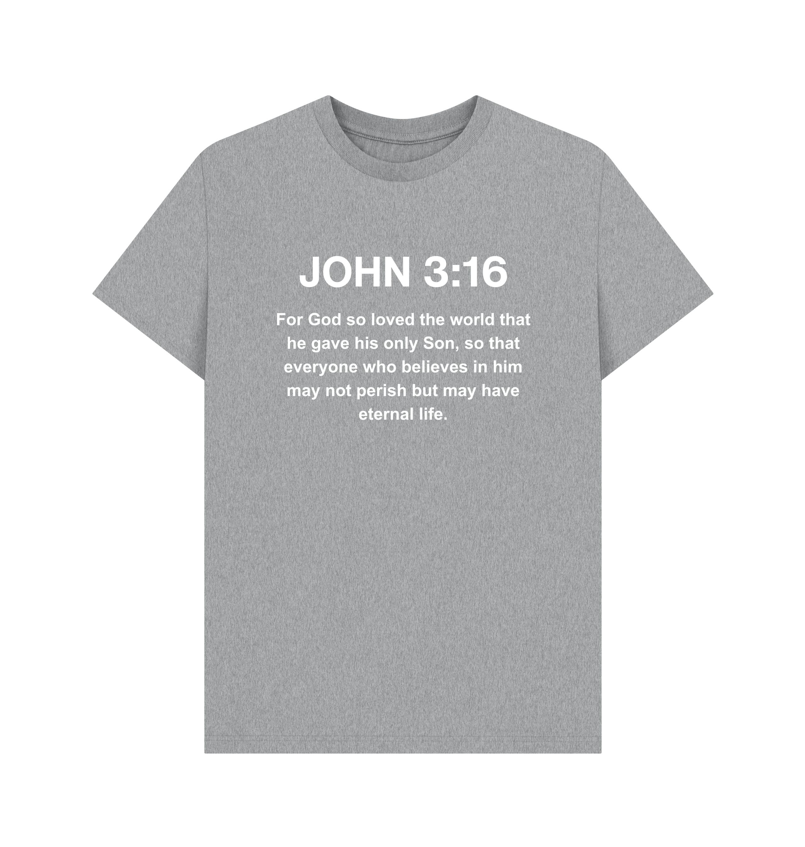 John 3:16 organic cotton Men's T-Shirt