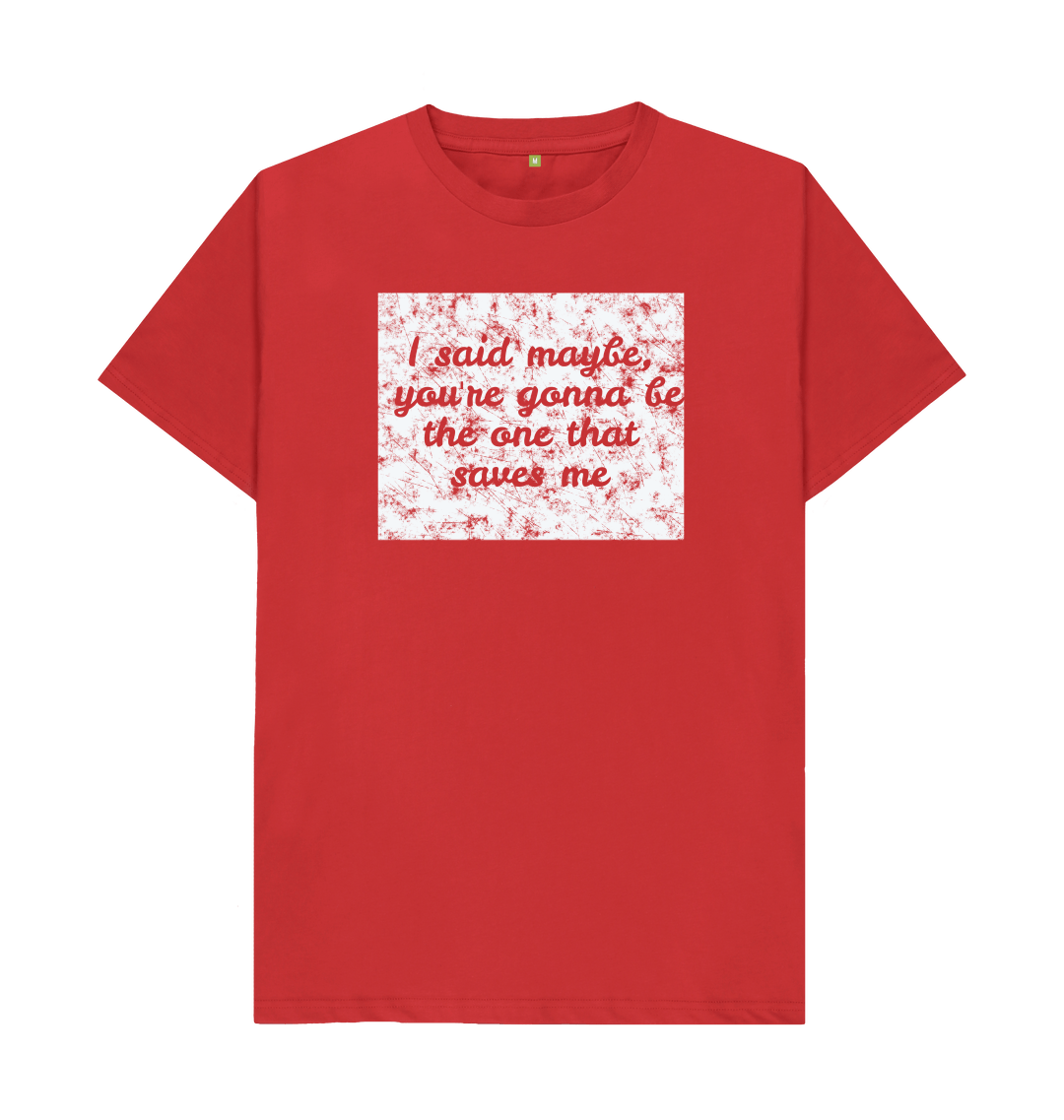 Oasis inspired Wonderwall lyrics t-shirt