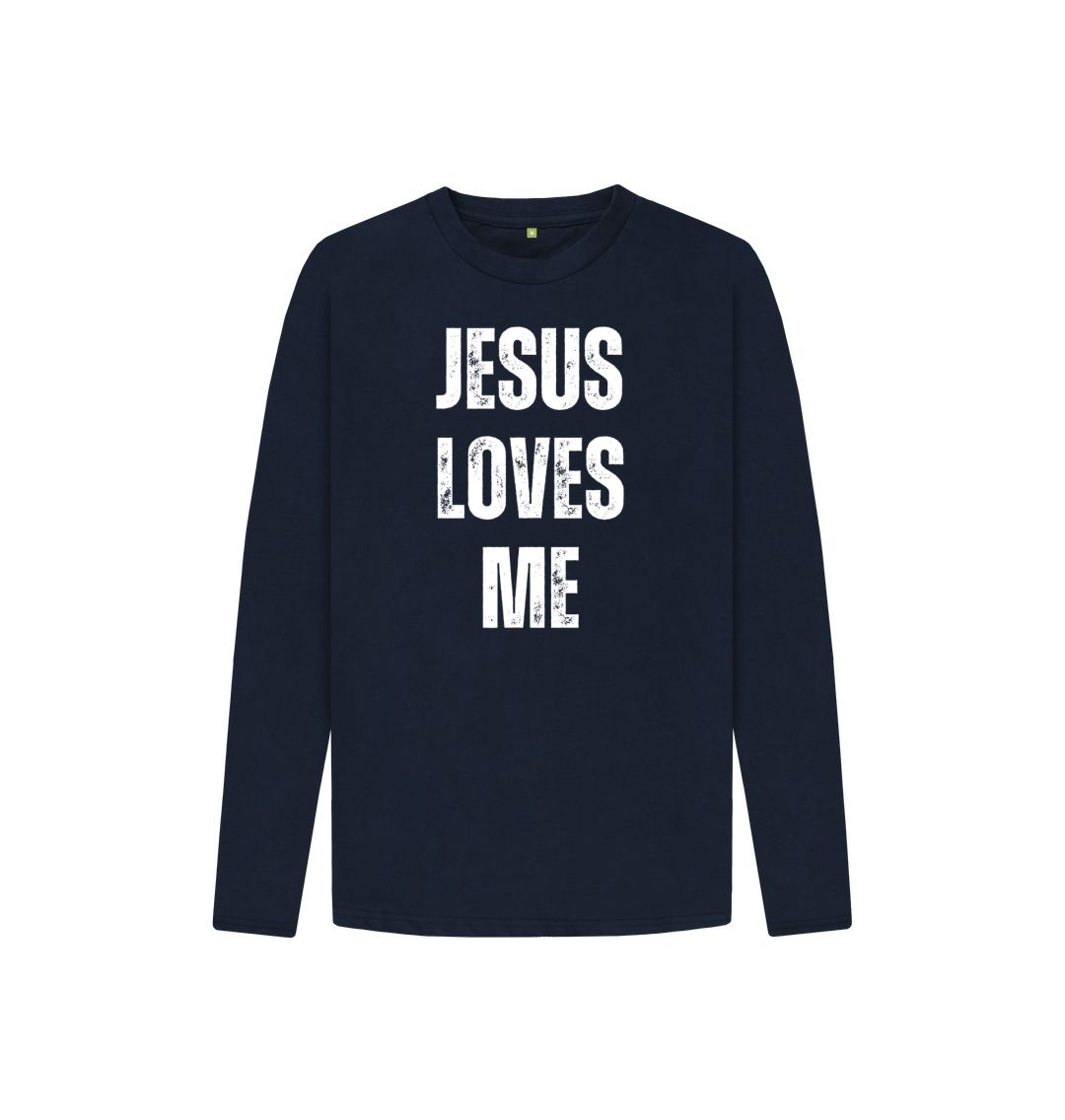 Jesus Loves Me 100% Organic cotton Kid's Long Sleeve T-shirt