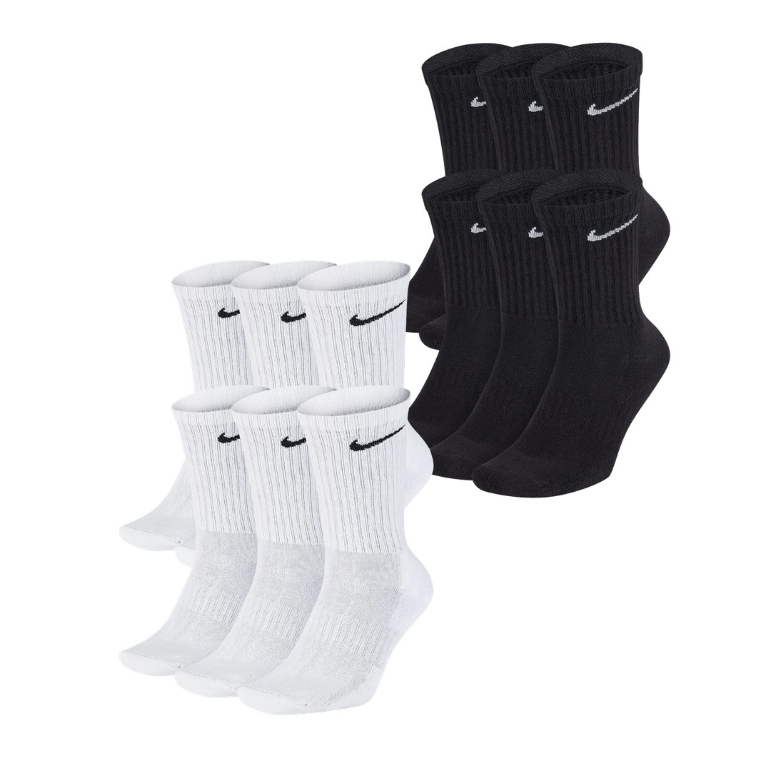 nike dress socks Men's Everyday Plus Dri Fit Crew 1, 2, 3 or 6 Pairs White Size L Power through your workout with the Nike Everyday Cushion Crew Training Socks (3 Pair) Socks Macy's Nike Dri Fit