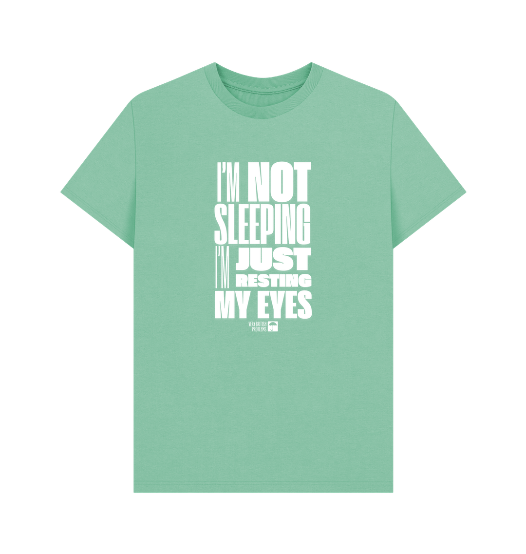 thumbnail image 2 of Half It Men's Funny T-Shirt: 'I'm Not Sleeping, I'm Just Resting My Eyes' – Casual Father's Day Gift (100% Cotton) 2 of 5