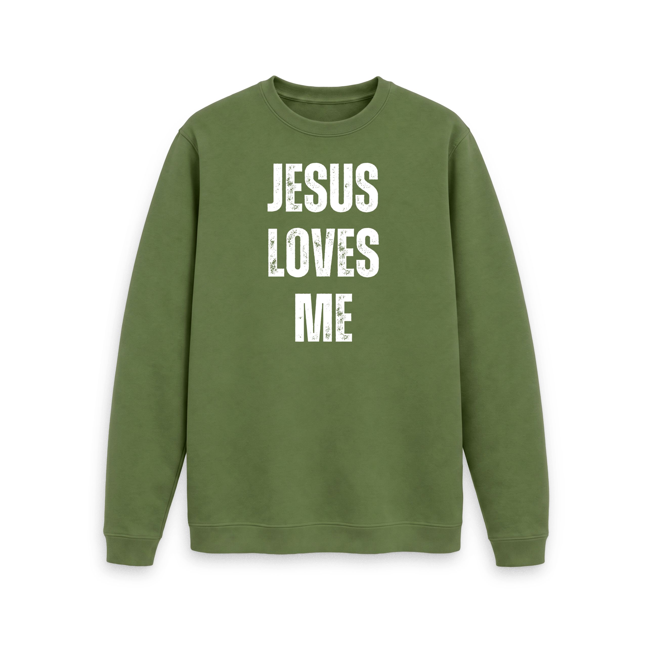 Jesus Loves Me 100% Organic cotton Men's Crew Neck Sweater
