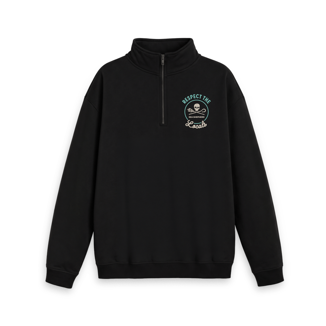 Respect The Locals Half Zip Sweatshirt