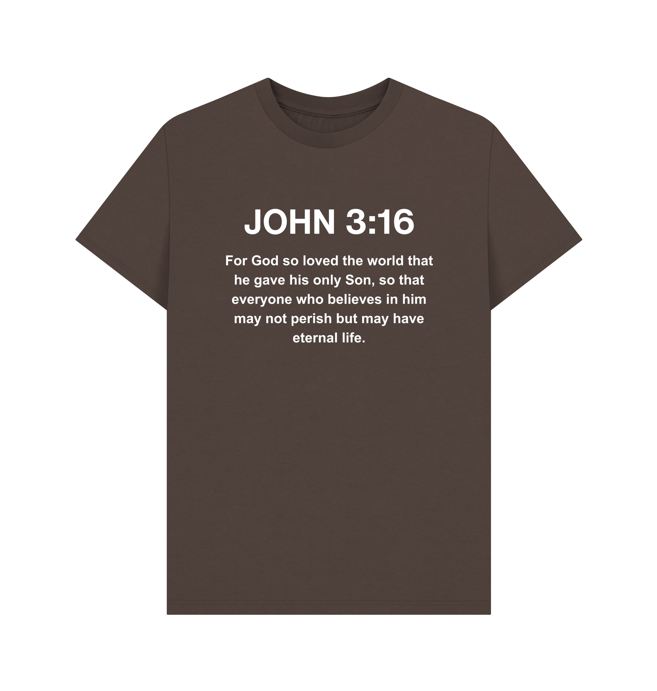 John 3:16 organic cotton Men's T-Shirt
