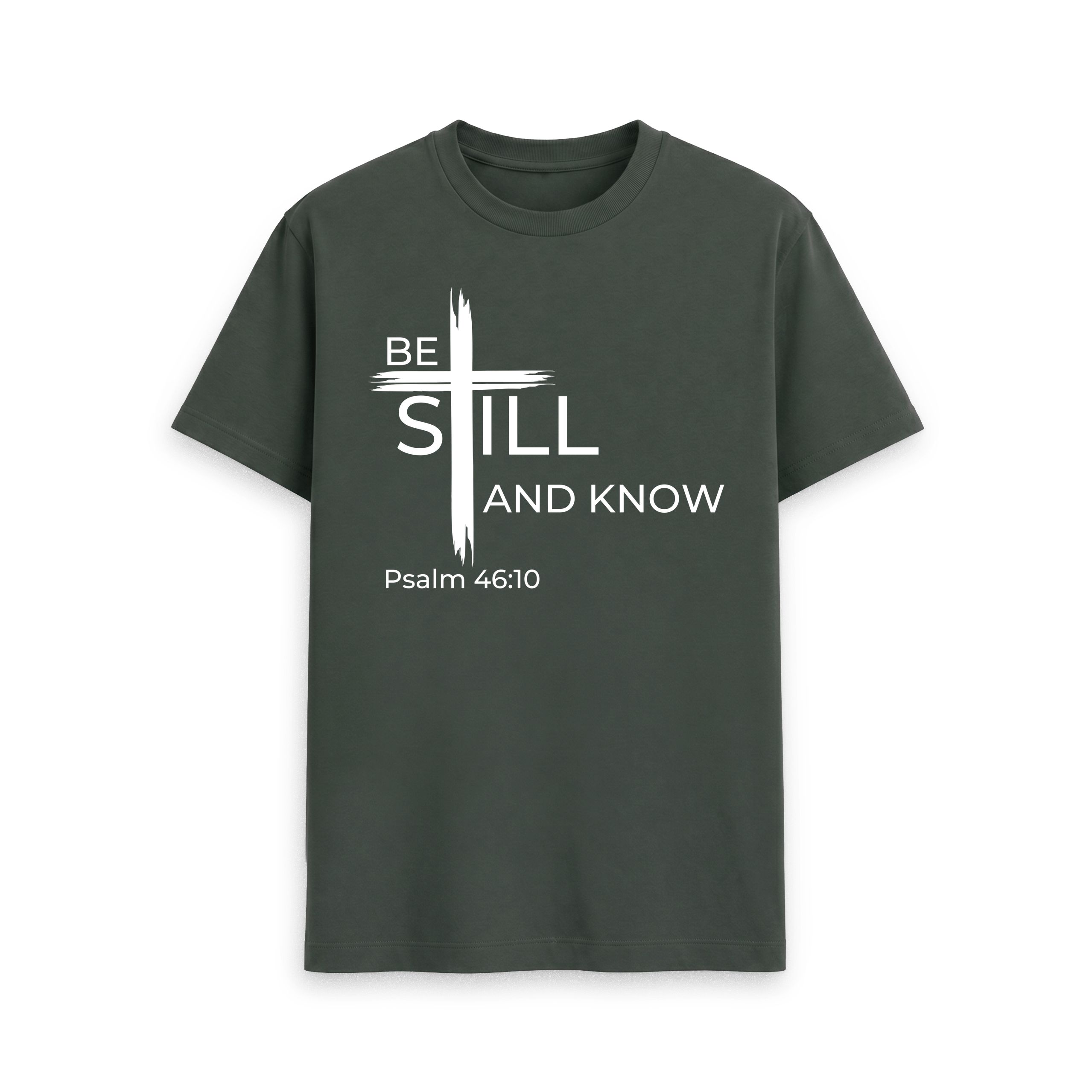 Psalm 46:10 Be still and know that I am God Organic cotton Men's T-Shirt