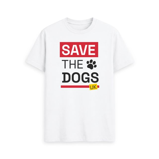 Save The Dogs T-Shirt Mens (White)
