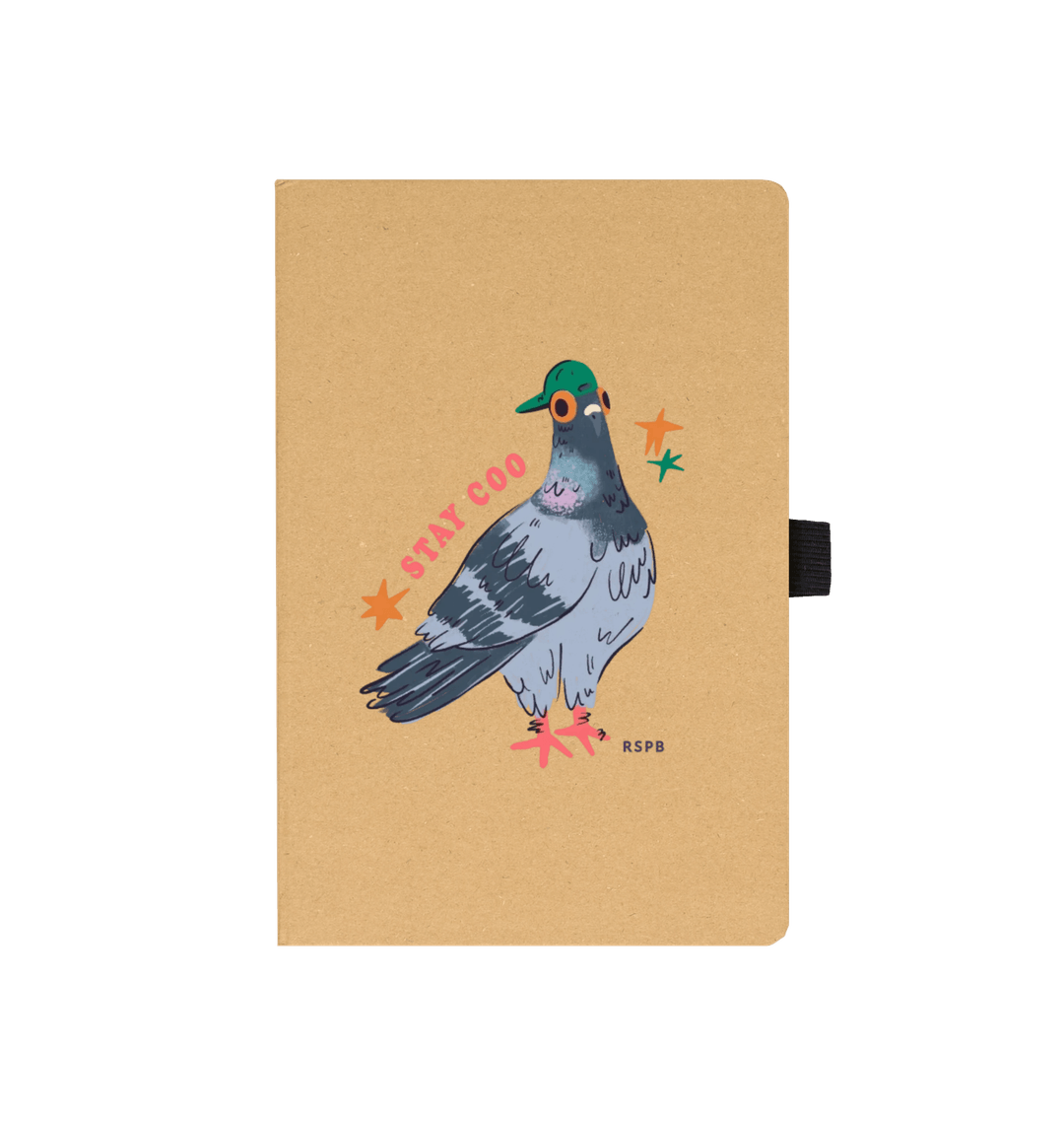 Pigeon Notebook | Recycled Bird Notebook | RSPB