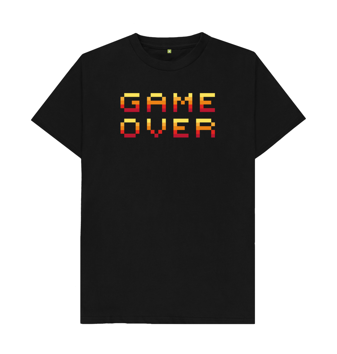 T-shirt Pac-Man Game Over - Noir Taille M, Coton 100%, Occasion En Très Bon état