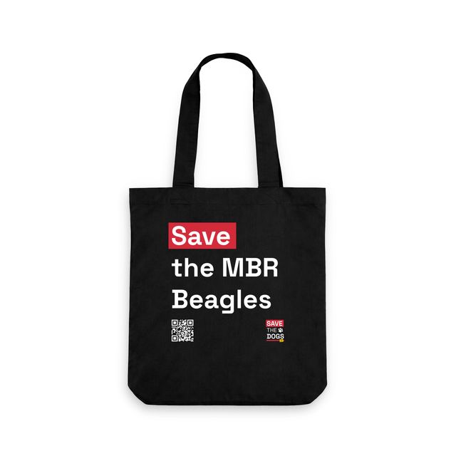 Save the MBR Beagles Tote Bag - Black