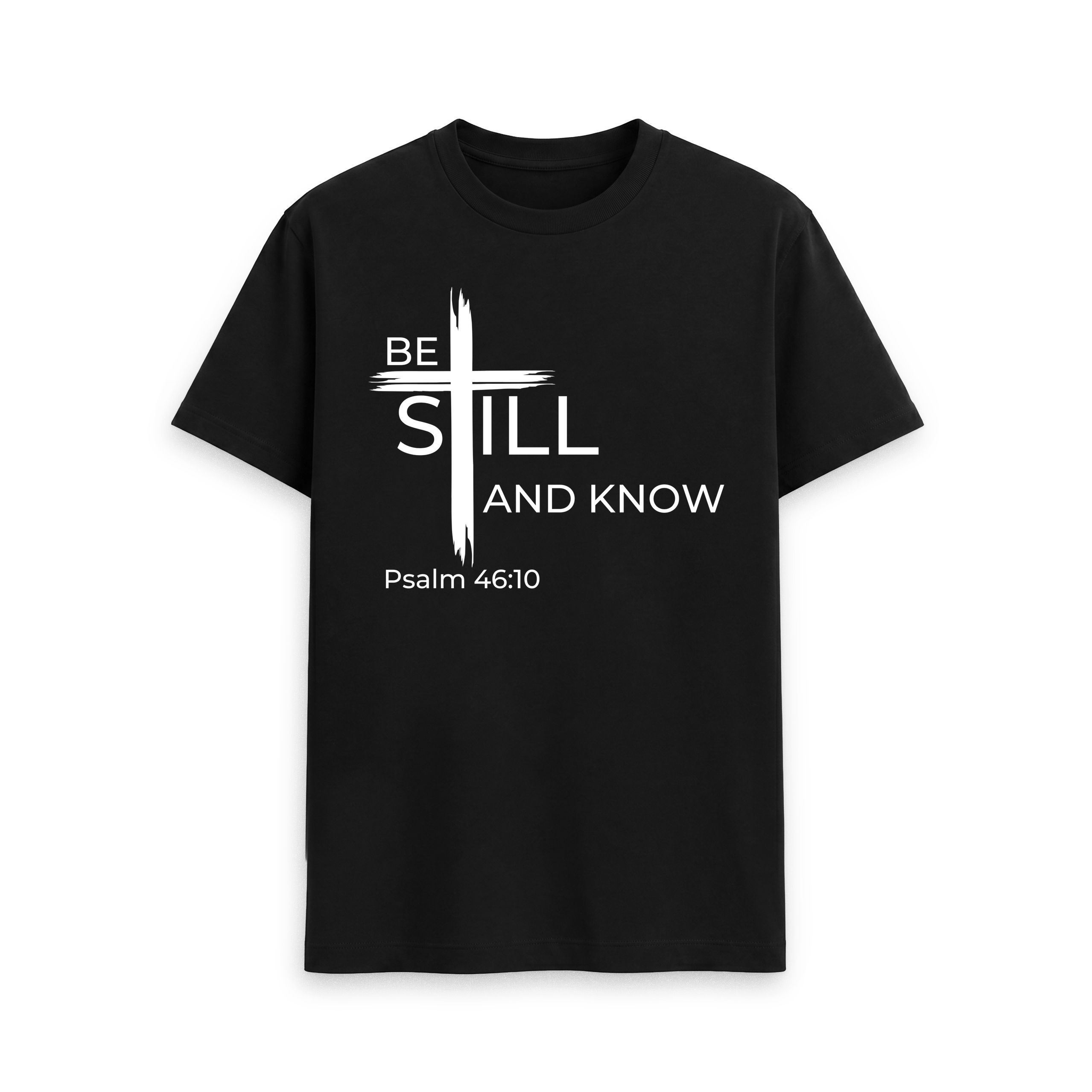 Psalm 46:10 Be still and know that I am God Organic cotton Men's T-Shirt