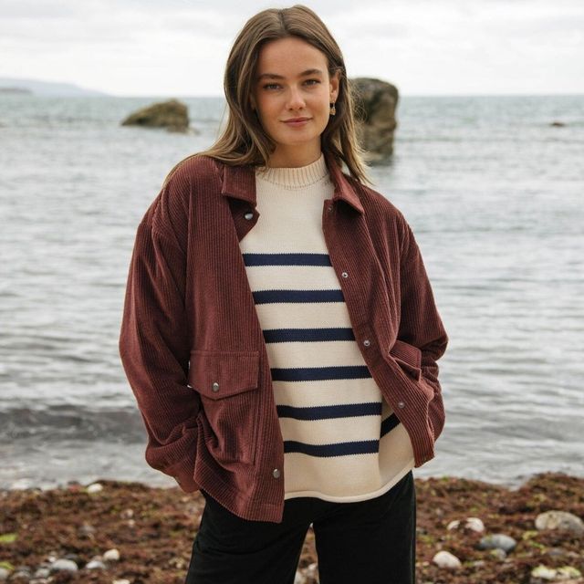 Womens Varsity Jacket Women's Corduroy Jacket Casual Layering