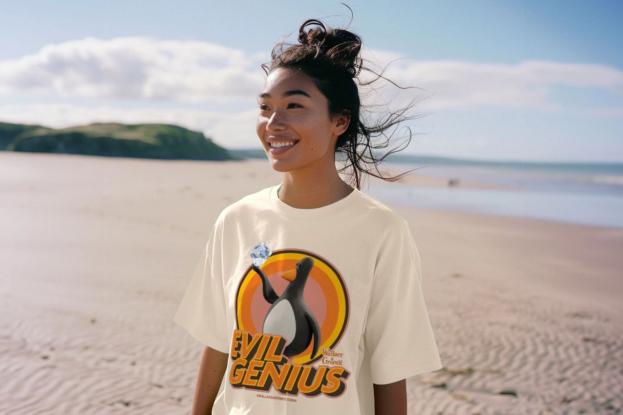 Evil Genius Feathers McGraw Oversized T-Shirt