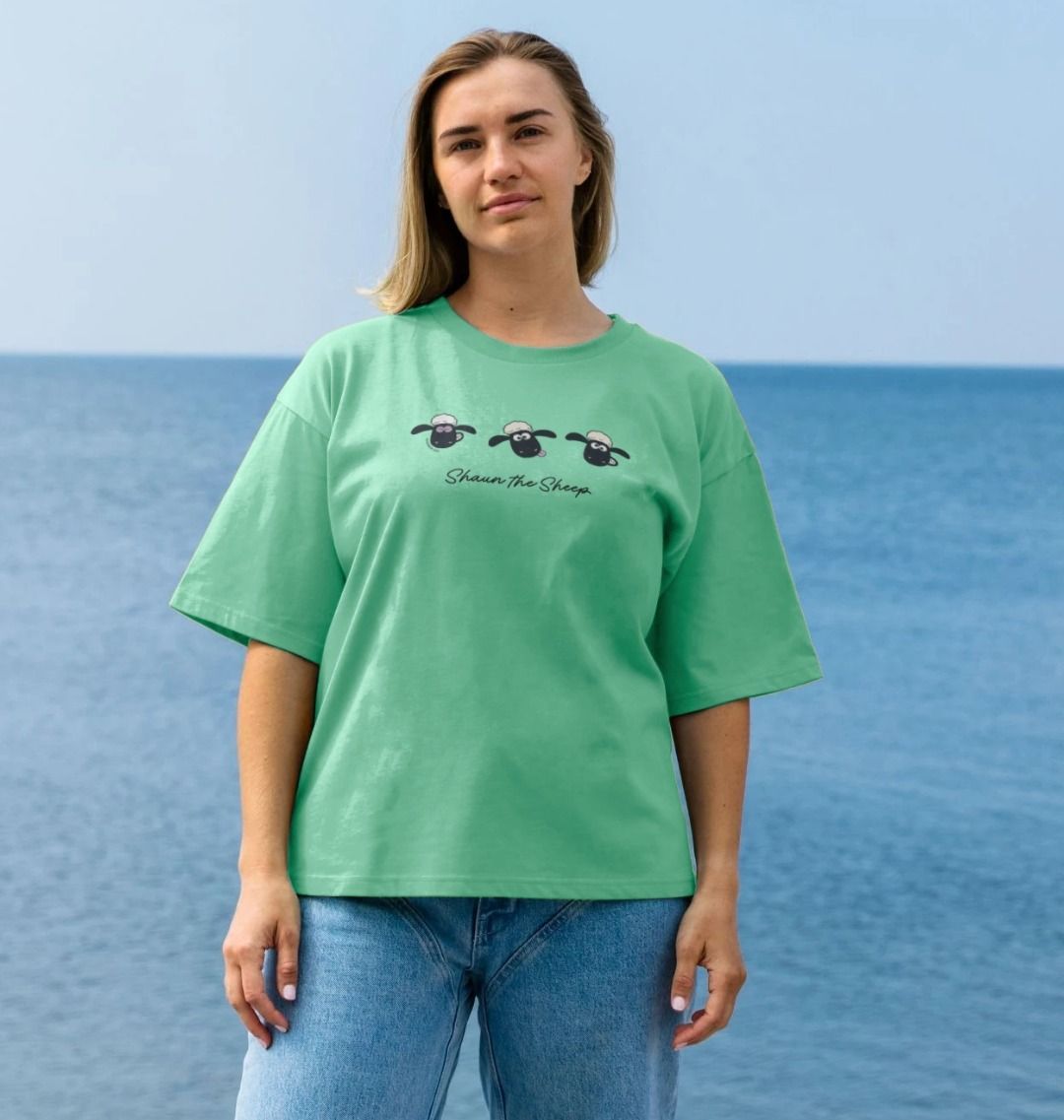 Shaun the Sheep Faces Oversized T-Shirt