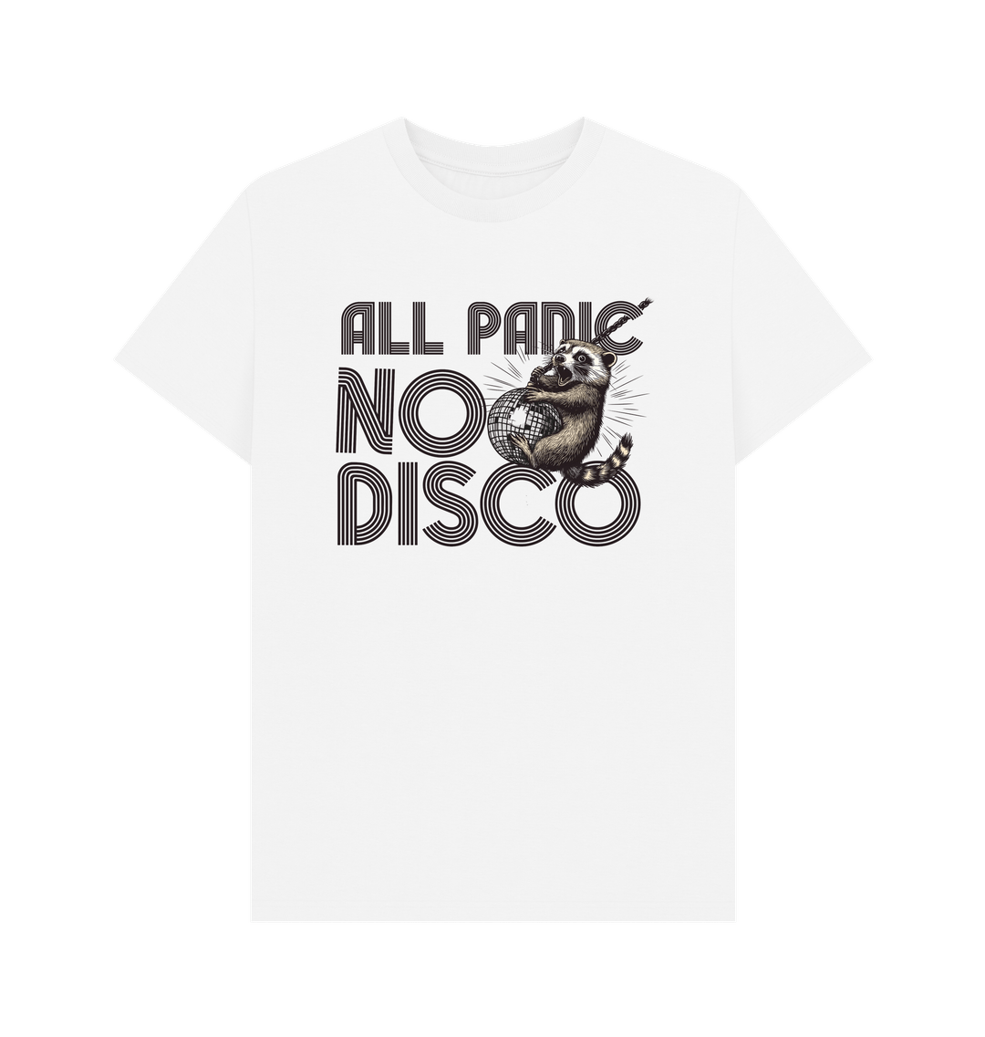 All Panic No Disco T-Shirt | Funny Racoon Tee | Shirtbox