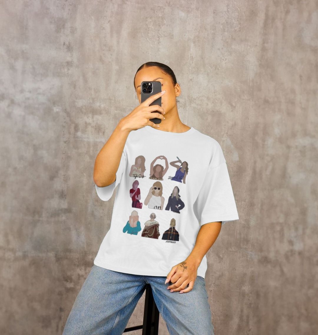 Taylor Swift Albums Women's Oversized T-Shirt