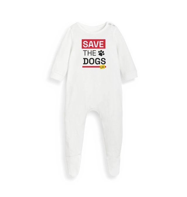 Save The Dogs UK - Baby Sleepsuit