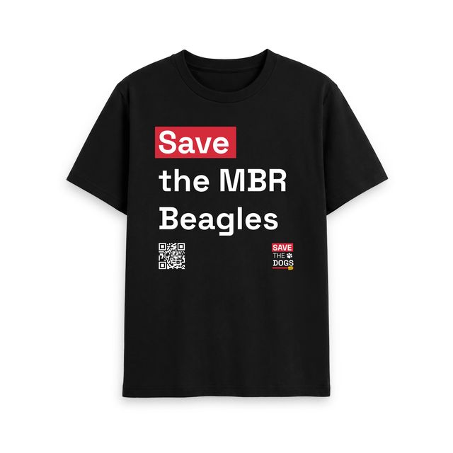 Save the MBR Beagles Womens T-Shirt (Black)