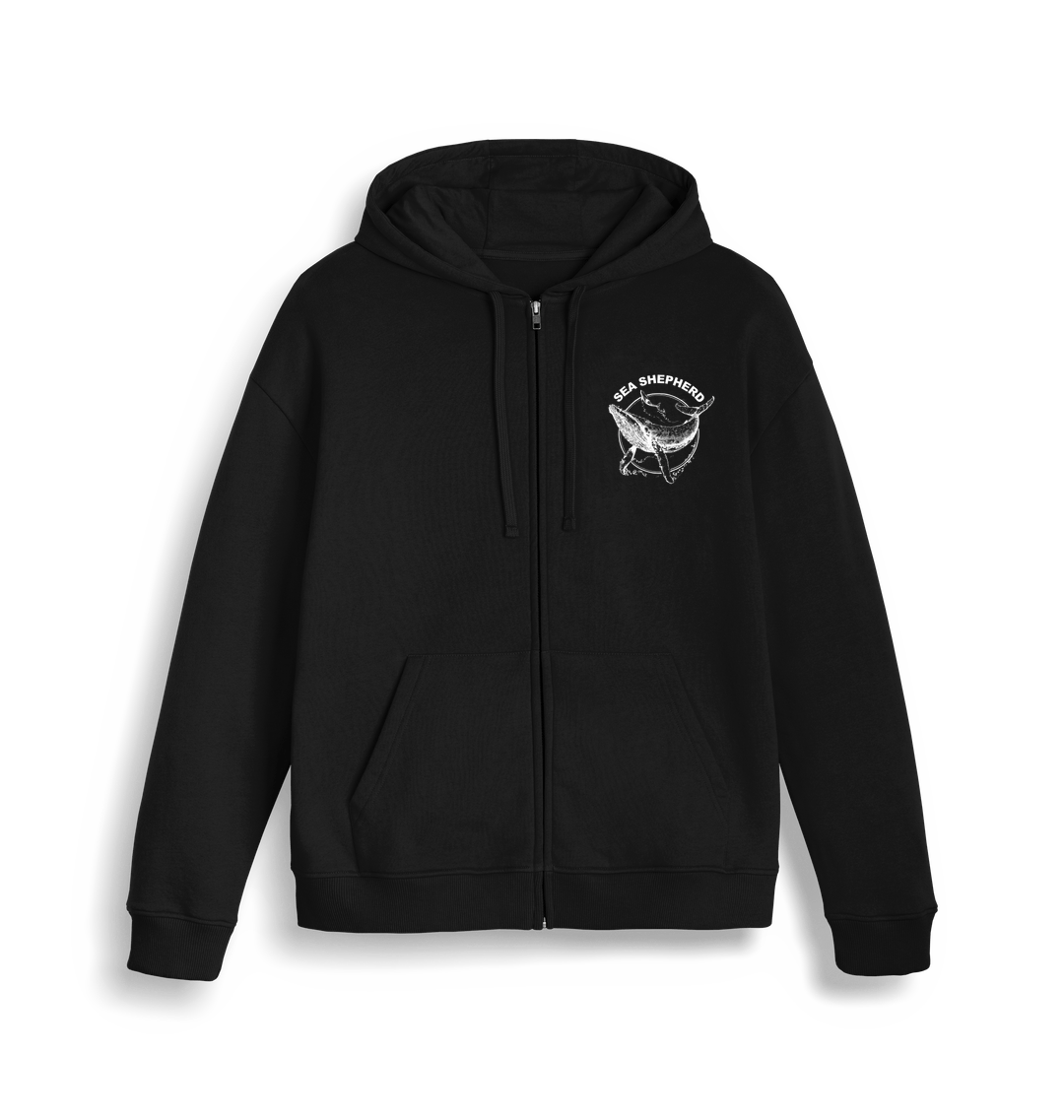 Sea Shepherd Whale Zip-Up Hoodie