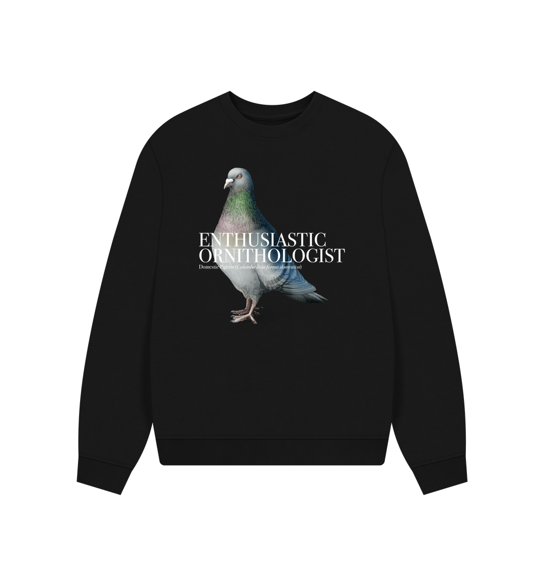 Pigeon Enthusiastic Ornithologist Oversized Jumper