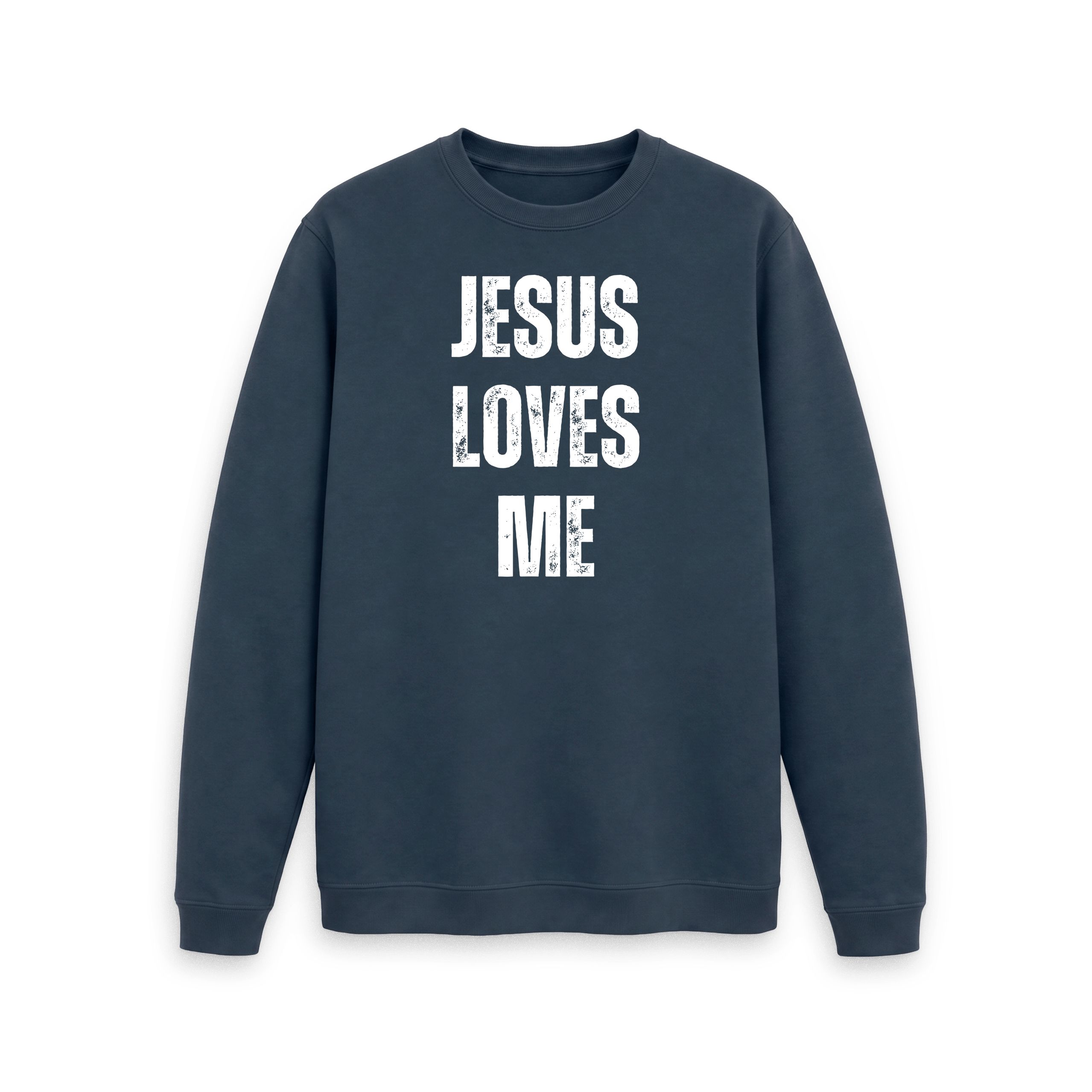 Jesus Loves Me 100% Organic cotton Men's Crew Neck Sweater