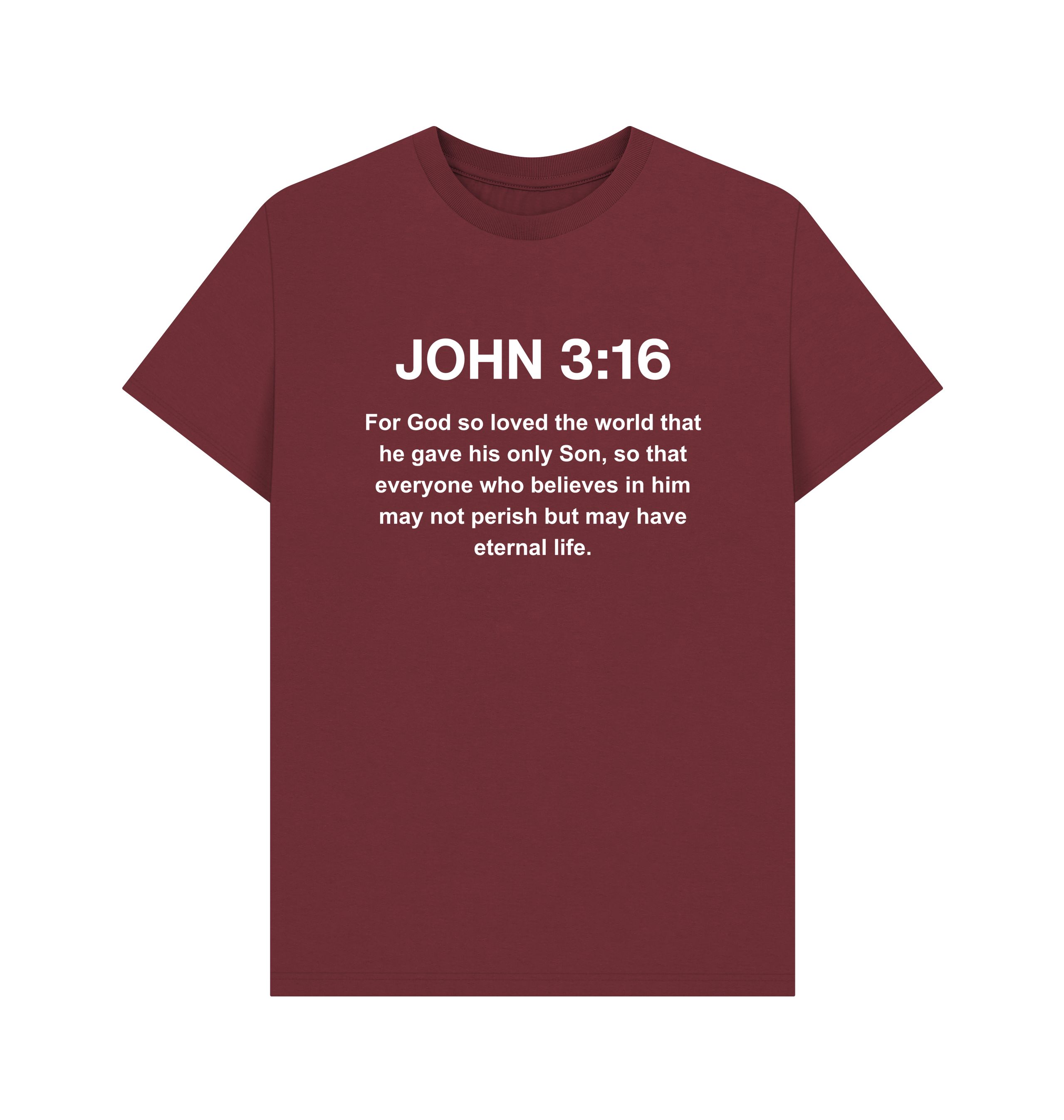 John 3:16 organic cotton Men's T-Shirt
