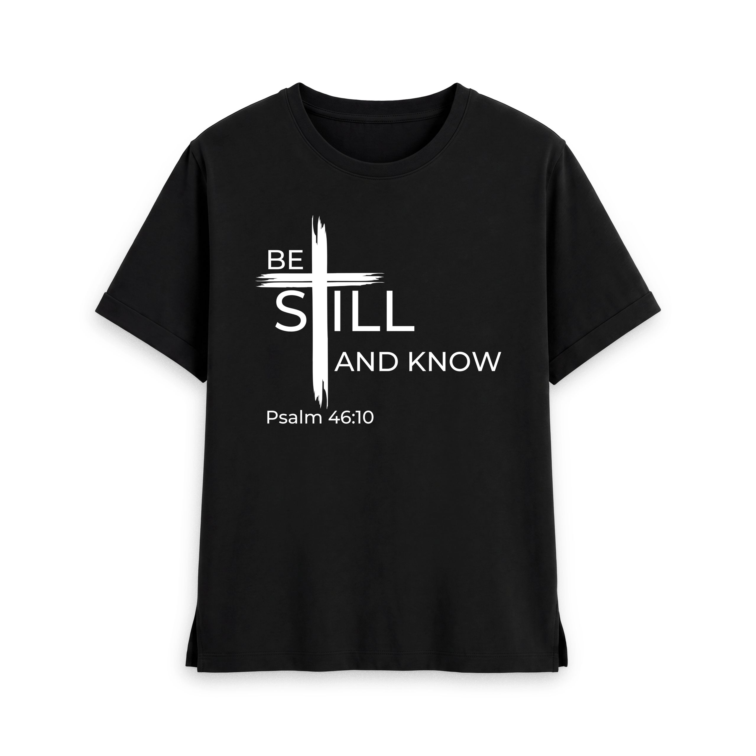 Psalm 46:10 Be still and know that I am God Organic cotton Women's Relaxed Fit Tee