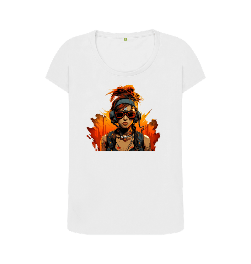 Women's Galactic Sun Cyber Girl T-Shirt