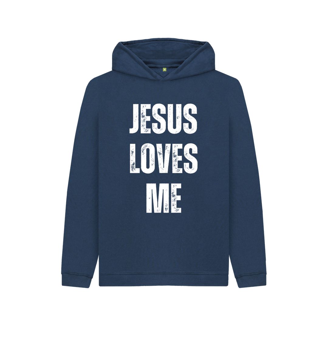 Jesus Loves Me 100% Organic cotton Kid's Pullover Hoody