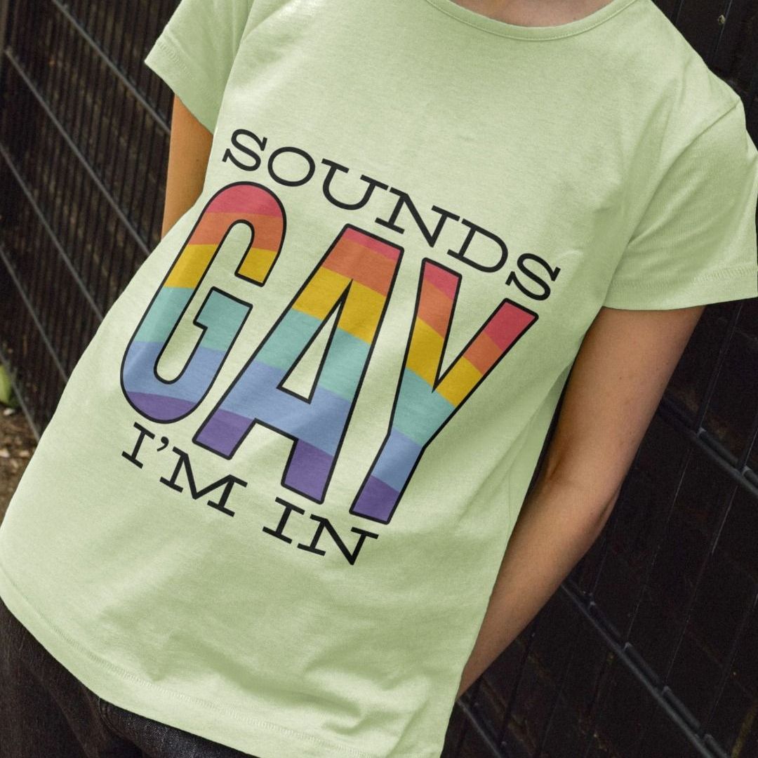 T-shirt Humour LGBT "Sons Gay" 100% Coton Gildan - Modèle G5000, Coupe Regular, Fabriqué Au Royaume-Uni