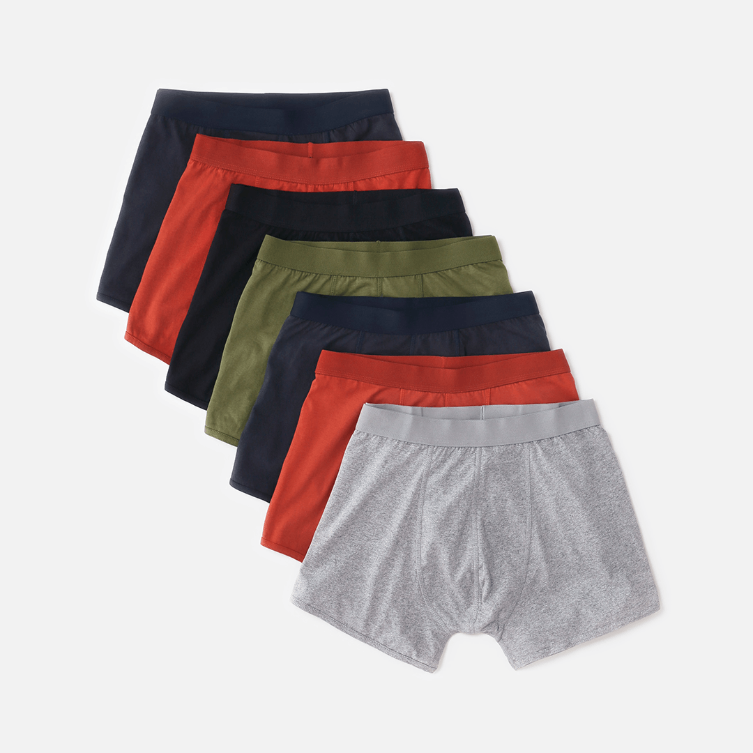 Men's Plain Organic Cotton Boxers Pack