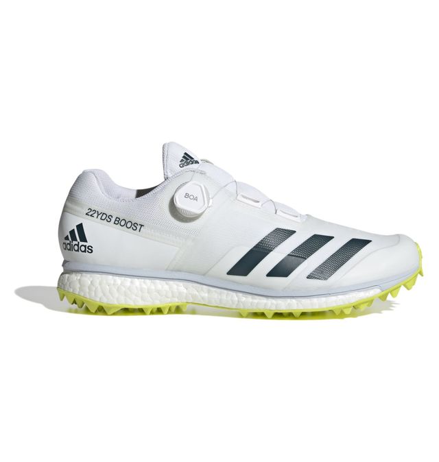 adidas gazelle silver green womens Adidas 22YDS Boost Gold Met Cricket Shoes 2025 main image 1