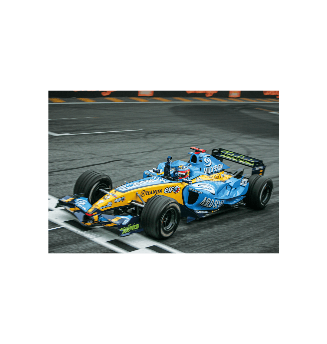 Fernando Alonso First F1 Title Brazilian GP Fine Art Print