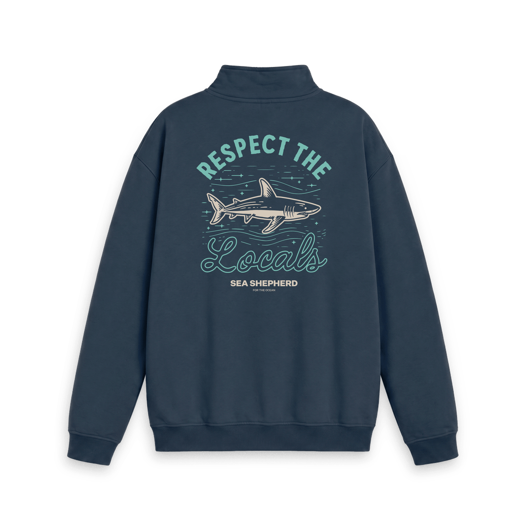 Respect The Locals Half Zip Sweatshirt