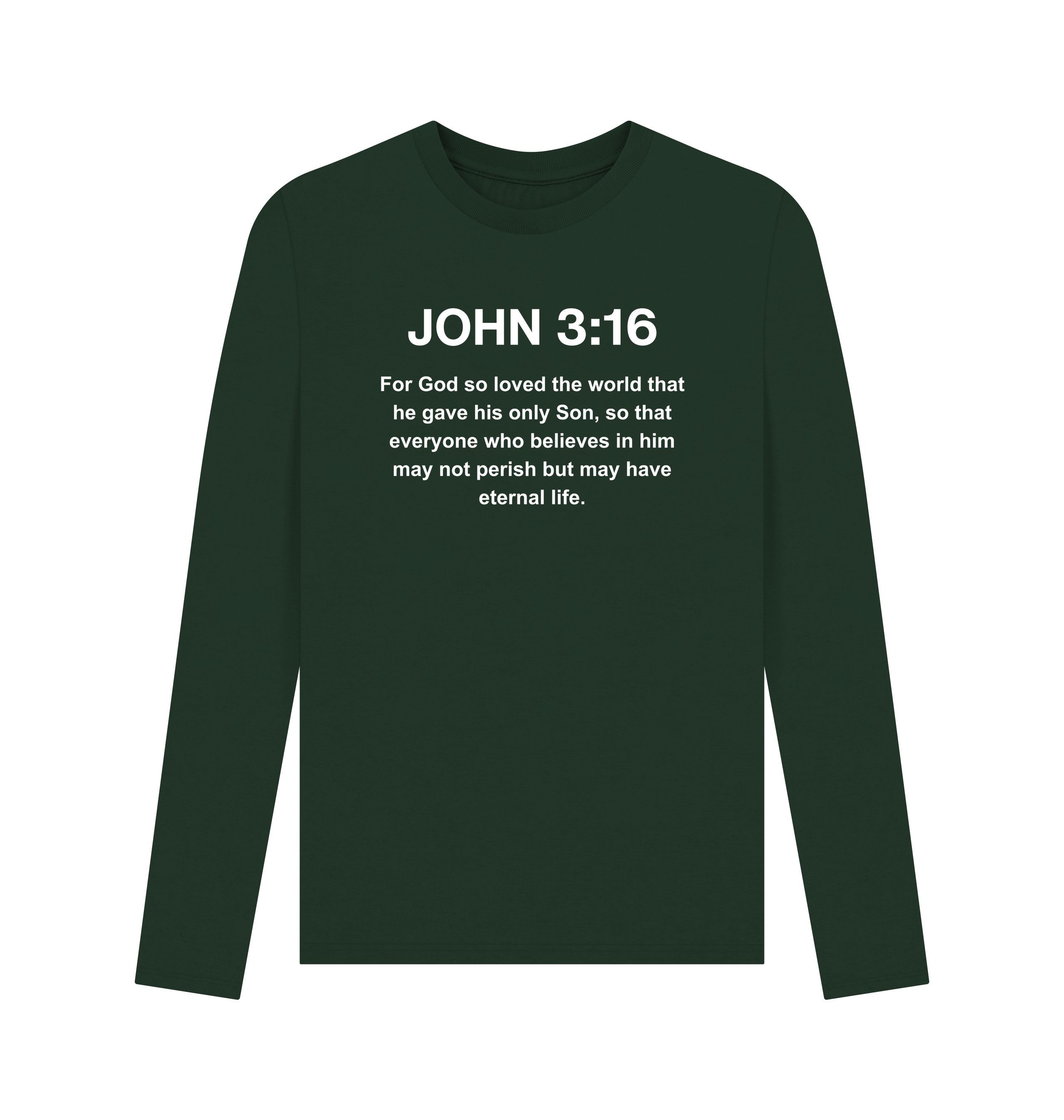 John 3:16 organic cotton Men's Long Sleeve T-shirt