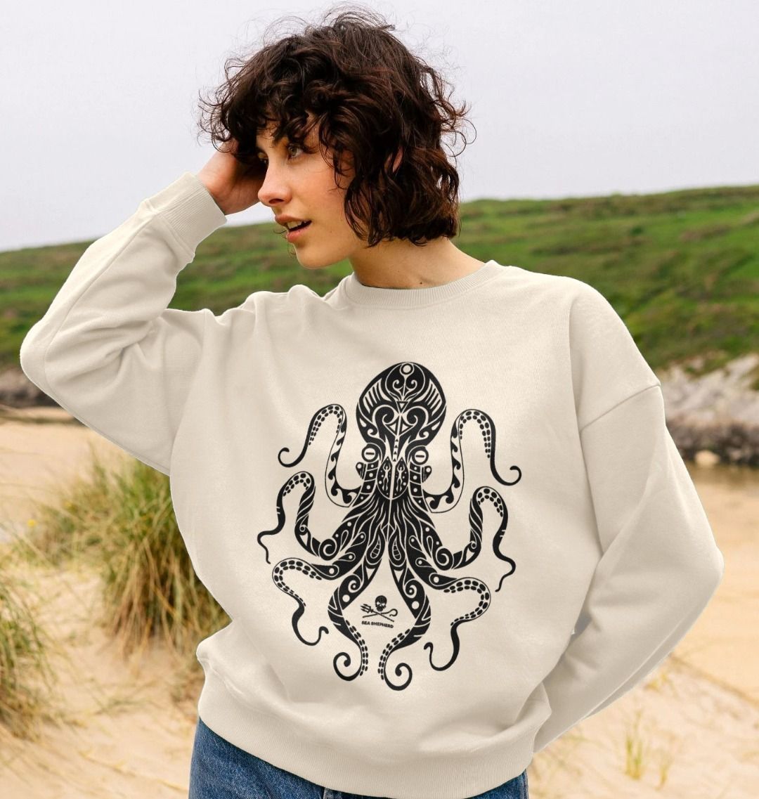 Tribal Octopus Oversized Jumper | Sea Shepherd