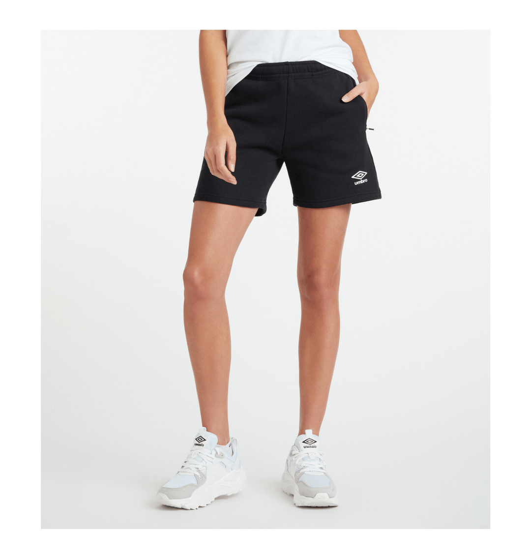 Short De Course Umbro Femme - Taille M, Orange, Motif Géométrique, Doublure Et Cordon