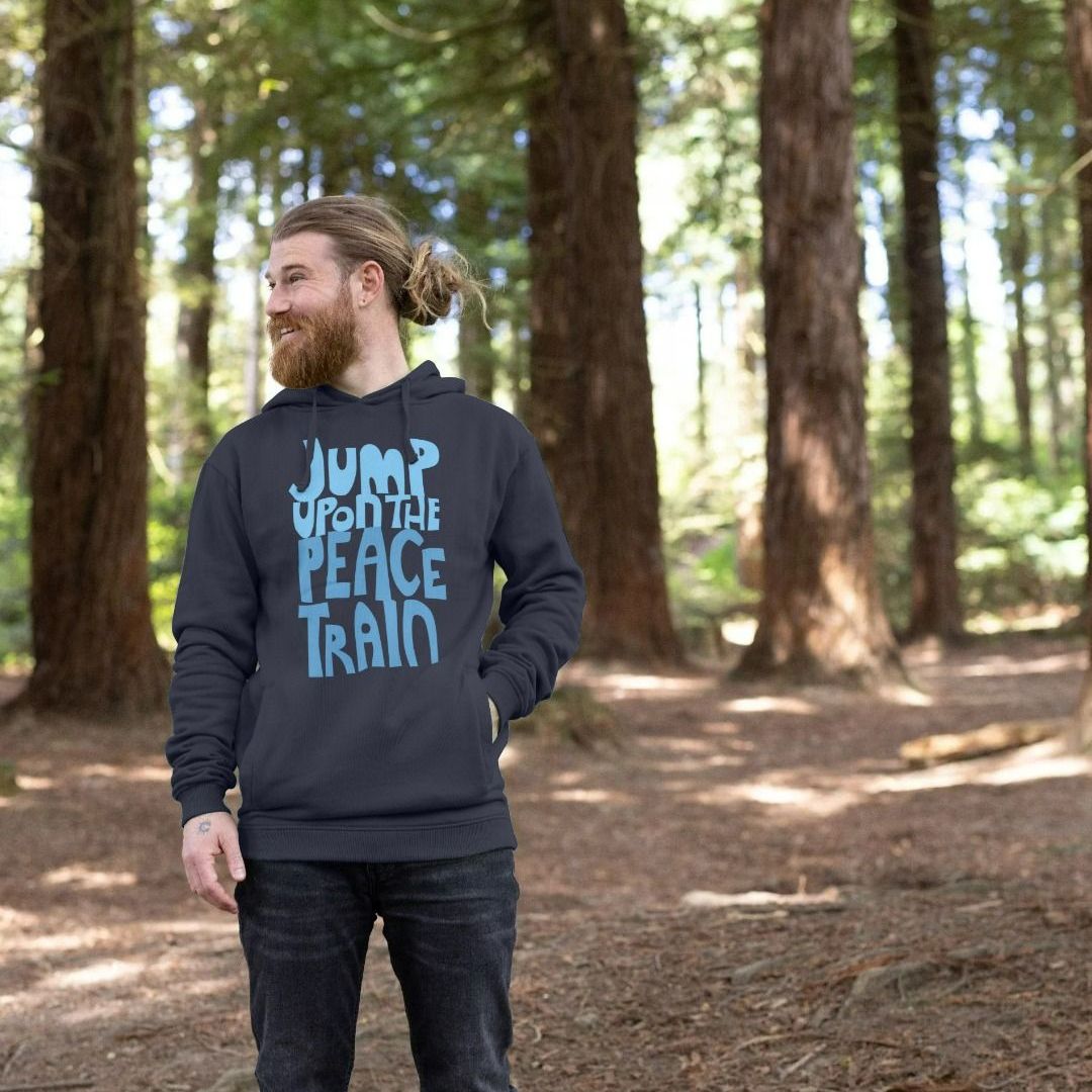 Jump Upon The Peace Train Mens Hoody