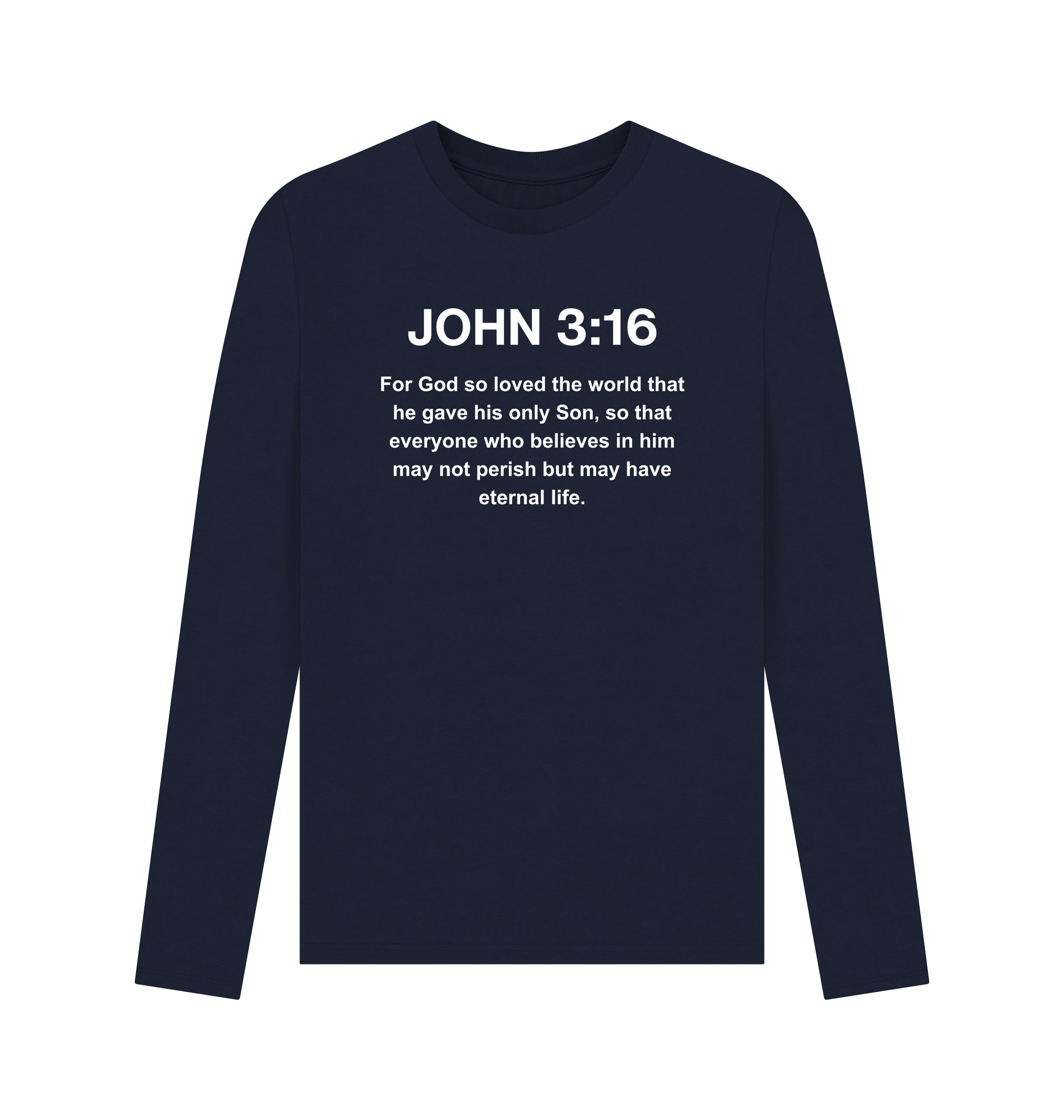 John 3:16 organic cotton Men's Long Sleeve T-shirt
