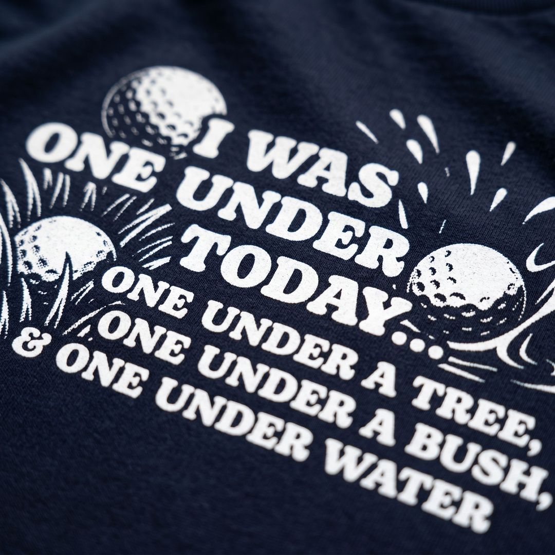 One Under Golf T Shirt | Funny Golfing Tee | Shirtbox