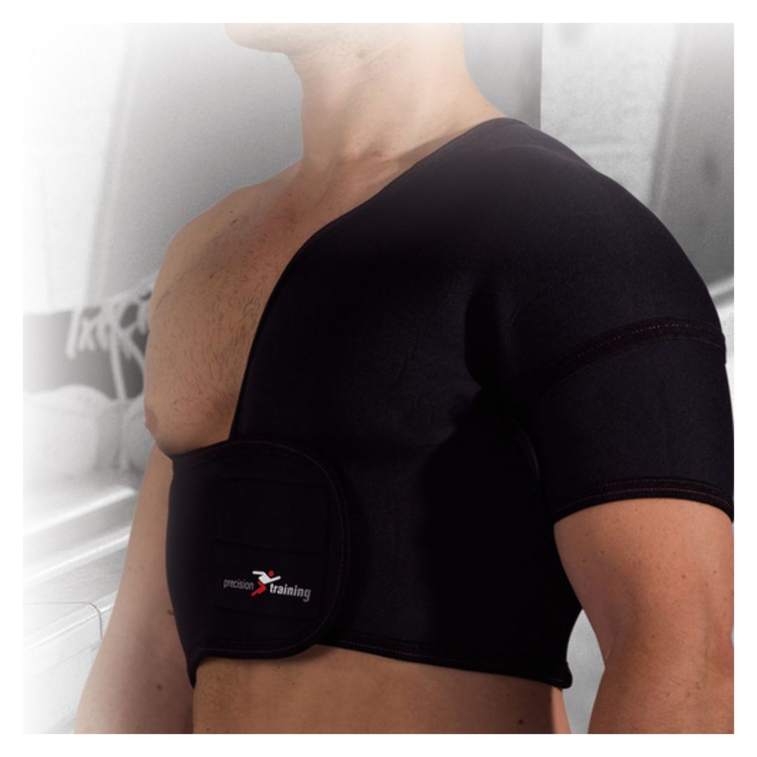 London Joints Care Neoprene Shoulder Support - Single, Adjustable, Medical Grade (Black, UK Made)