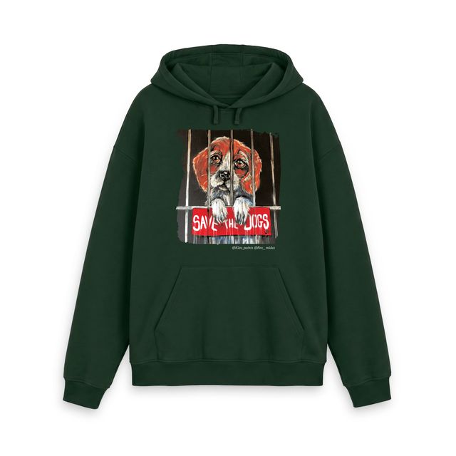Save The Dogs UK - Green Hoodie (unisex)