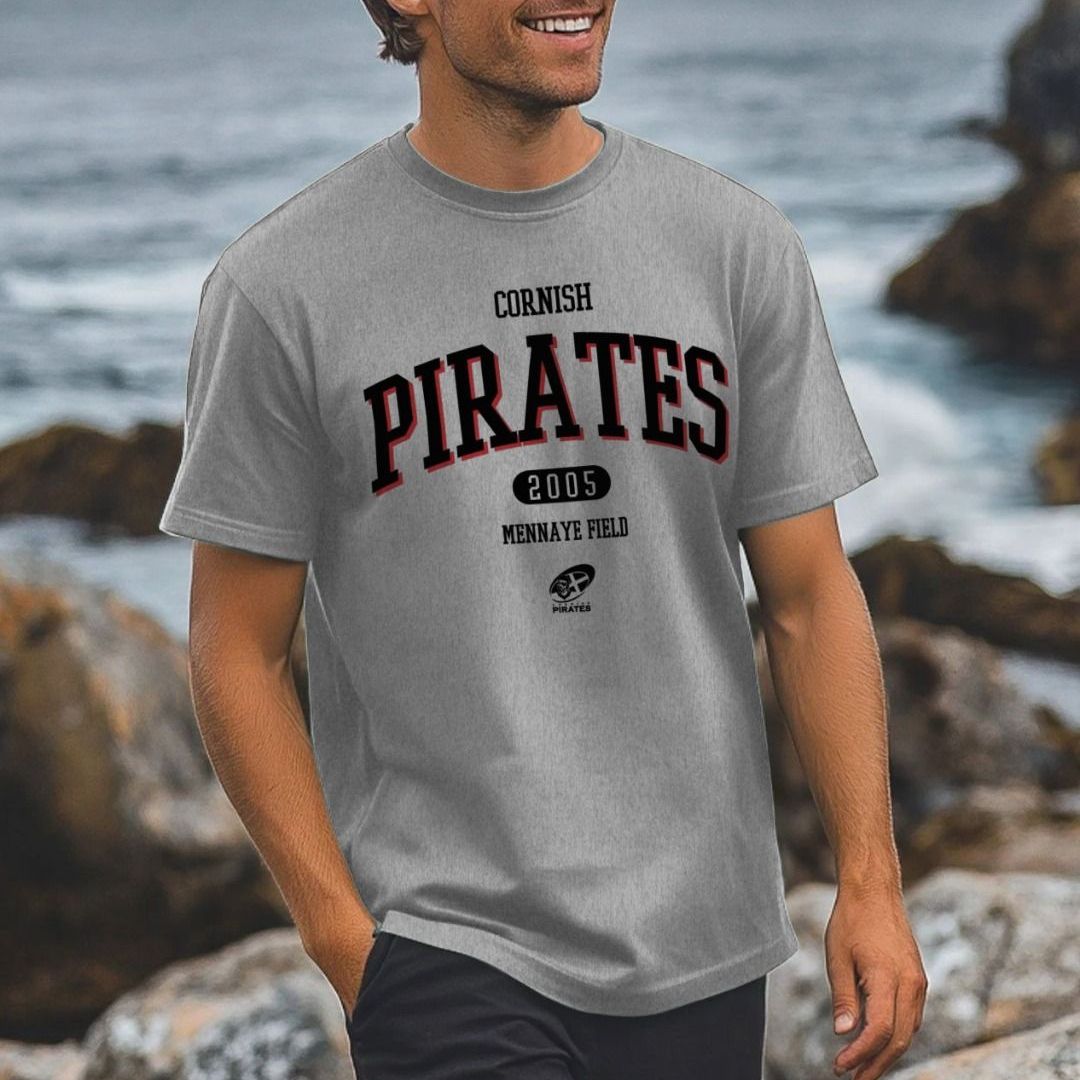 Cornish Pirates Rugby T-Shirt | Official 2005 Fan Apparel | Cornish ...
