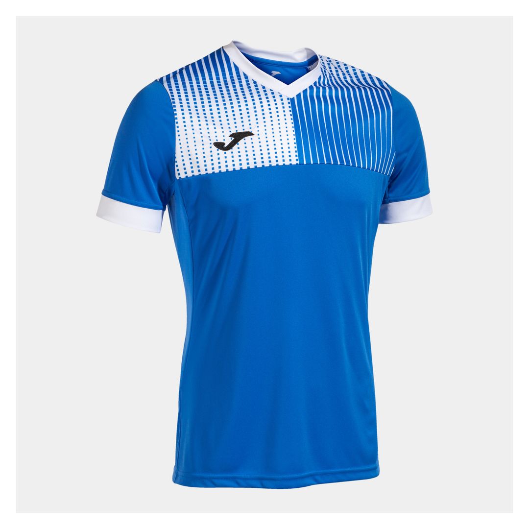 Joma Supernova T-Shirt Donna - Rosa Fluor E Navy, Maniche Corte, Poliestere 145 G, Taglia L
